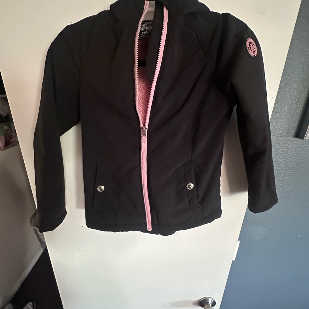 ZeroXposur Black Jacket with‎ Pink Trim and Zip